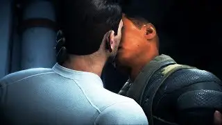 Mass Effect Andromeda - Scott x Reyes: first kiss
