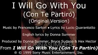 Donna Summer - I Will Go with You (Original) LYRICS - SHM 