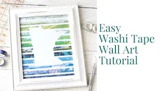Home State Washi Tape Wall Art Tutorial