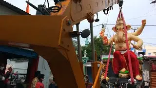 Ganesh aagman in hyderabad: ganesh idol transporting 2021