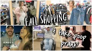 Picking out Fall Wardrobe for Husband + Hilarious Fake Poop Prank!!