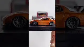 Ignition Model 1/64 Mazda RX-7 (FD3S) RE Amemiya Orange Metallic(IG1950) Diecast car model available