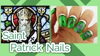 Catholic Nail Art! St Patrick's Day Inspired Mani! Irish Green Nails!