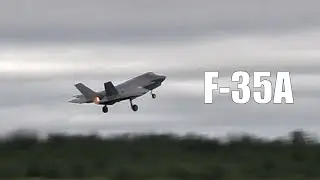 2x F-35A US Air Force Takeoff For Mission - Atlantic Trident 25 Finland [4K]