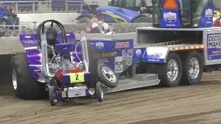 Wild Big Block Mini Modified Tractors Pulling At Keystone Natls