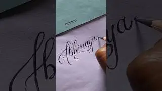 Comment Your Name || tag Abhinaya ||#calligraphy #handwriting #signature