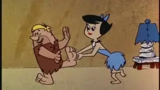 Barney Rubble Foot Tickled By Betty