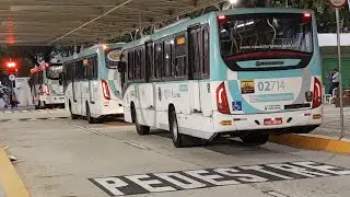 Terminal Aberto Reformado Sagrado Coração de Jesus movimentação dos ônibus  #Busmaniaco