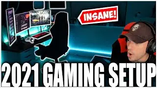 NEW 2021 ULTIMATE Gaming Setup ROOM tour. IKEA Gaming Desk Setup!