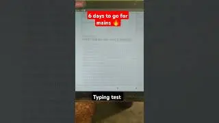 Ez typing test for ssc cgl mains 2024 🔥#ssc #ssccgl #sscexam #typing