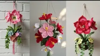 Crochet flower different design for home decorated ideas #tranding #fashiontrends #crochet