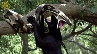 Wild Life Amazon Jungle: Giant Python vs Black Panther vs Crocodile - Fatal Encounter! #wildlife