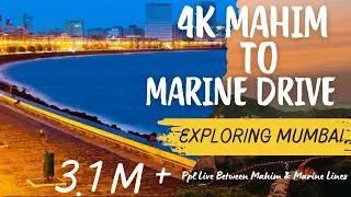 4K Night Ride At Mumbai's Marine Drive 2025