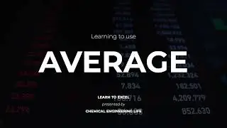 How to use AVERAGE function in excel? | Learn to Excel