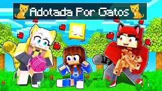 MIIKA FOI ADOTADA POR GATOS no Minecraft ◂Miika▸