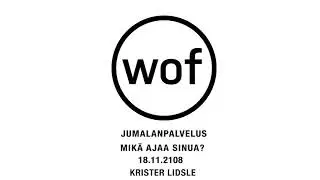 Mik&auml; ajaa sinua? 18.11.2018 | Krister Lidsle