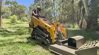 Testing out V1000 Skid Steer Loader Slasher  Attachment