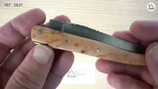 Présentation du Couteau LAGUIOLE LE FIDELE Plein Manche Genevrier 12cm Inox Ref : 2837