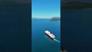 @brendan.lp on Instagram perfectly captured MS Kong Harald heading northbound from &Aring;lesund 🚢