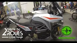 Le stand ENERGICA au salon du 2 roues de Lyon 2023