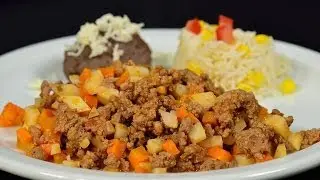 Picadillo de Res F&aacute;cil y R&aacute;pido de Preparar