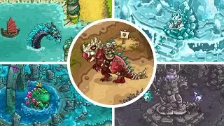 Kingdom Rush Vengeance Walkthrough  - All Bonus Boss Levels - 3 Stars Longplay - PC Gameplay FULL HD