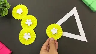 Простые и легкие идеи для настенных украшений / Настенное украшение из бумаги / Поделка из листа ...