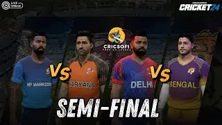 Watch Live: Delhi Dynamos vs Royals of Bengal | CSPL T20 Semi-final 2 | CRICKET 24! 🏏 #shorts