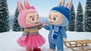 Labubu Winter Song ❄️🛷⛷️⛄👩‍❤️‍👨