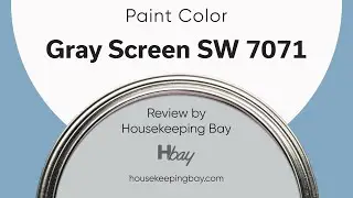 Gray Screen SW 7071  Neutral Paint  Coordinating Colors, Trim, Colors That Go With & Undertones