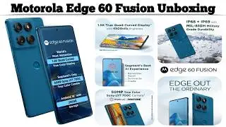 Motorola Edge 60 Fusion 5G Unboxing &ndash; PANTONE Mykonos Blue | Full Box Contents & First Impressions