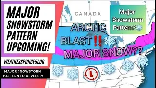 Major Midwest Winter Storm Pattern Forming? Arctic Blast Upcoming!