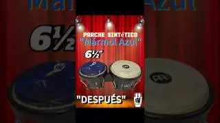 Parche Sint&eacute;tico M&Aacute;RMOL AZUL #bongo #congas #percussionist #congahead #percussionlife #percusionista