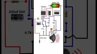tda2003 amplifier circuit diagram #shorts #pbexperiment
