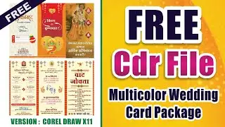 Multicolor Wedding Card Free | Saikrupa Graphics