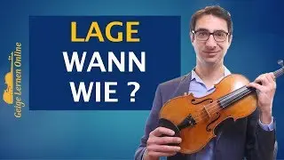 WANN und WIE sollte ich andere Lagen auf der Geige lernen? (2. 3. 4. Lage)