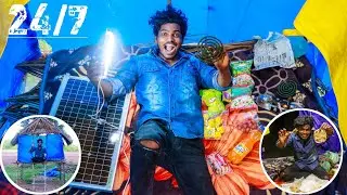 12 Hrs Living Challenge In My Treehouse | Lighting with Parotta Kuruma.... 😜