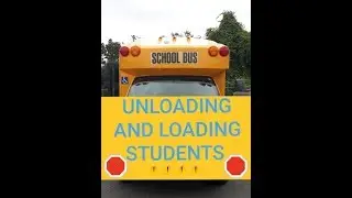 School Bus Road test CDL. Picking up and dropping off students. CDL training.