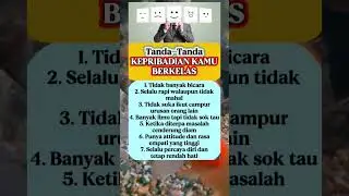 tanda-tanda kepribadian berkelas#kepribadian #cocoklogi