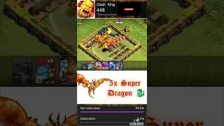Super Troop Max VS Air Trap 🥶 #coc #shorts
