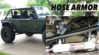 PSC Ram in Redneck Ram out 🦏 Hydraulic Hose Guard 🚗 Uber to Get Jeep Parts VLOG