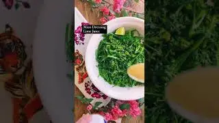 Marinated Broccoli with Toasted Walnuts and Miso Dressing