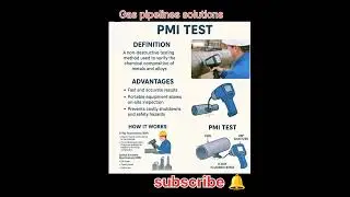PMI Test Explained 🔥 | Positive Material Identification Test in Pipelines | XRF & OES #method