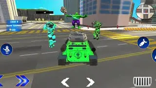 Flying Monster Hero City Rescue Battle - Monster Hero Transformation City Robot Battle GamePlay HD