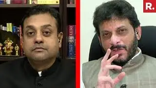 Sambit Patra Vs Waris Pathan On The Debate With Arnab Goswami | #TripleTalaqLaw