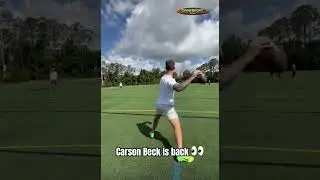 #miamihurricanefootball QB Carson Beck is back throwing 👀