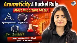 Aromaticity & Huckel Rule | Most Important MCQs | GPAT | Drug Inspector | NIPER #pharmacyindia