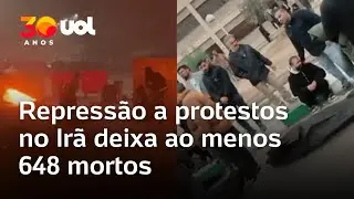 Repress&atilde;o a protestos no Ir&atilde; deixa ao menos 648 mortos, segundo ONG