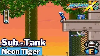 Megaman X3 - Neon Tiger Sub-Tank Location