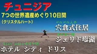 【チュニジアの旅】穴倉式住居、Star  Warsロケ地、ジェリド塩湖　クリスタルハートツアー5日目